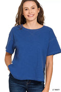 Cotton Slub Short Sleeve Tee - Relaxed Fit