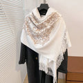 Boho Printed Fringe Hem Scarf