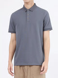 Men's Plus Size Button Detail Short Sleeve Polo