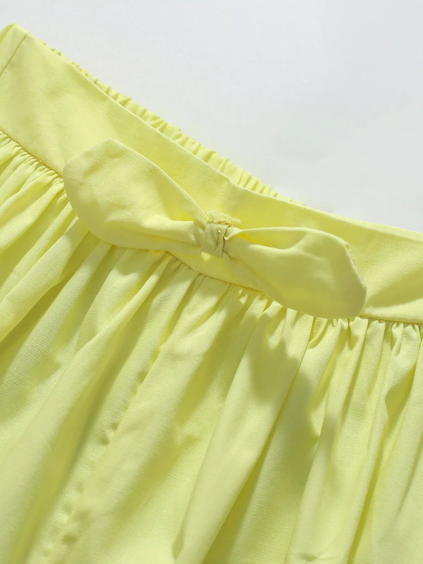 Yellow Polka Dot Pineapple Applique Tee and Shorts Set