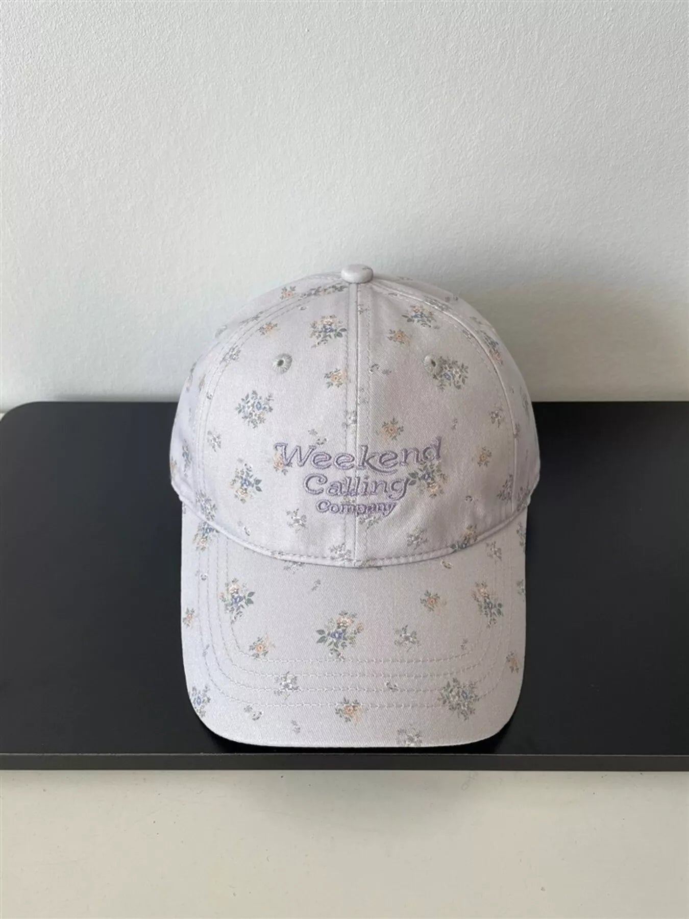 Floral Embroidered Baseball Cap