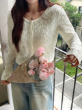 Women's Lightweight Lace Button Up Cardigan Long Sleeve Top