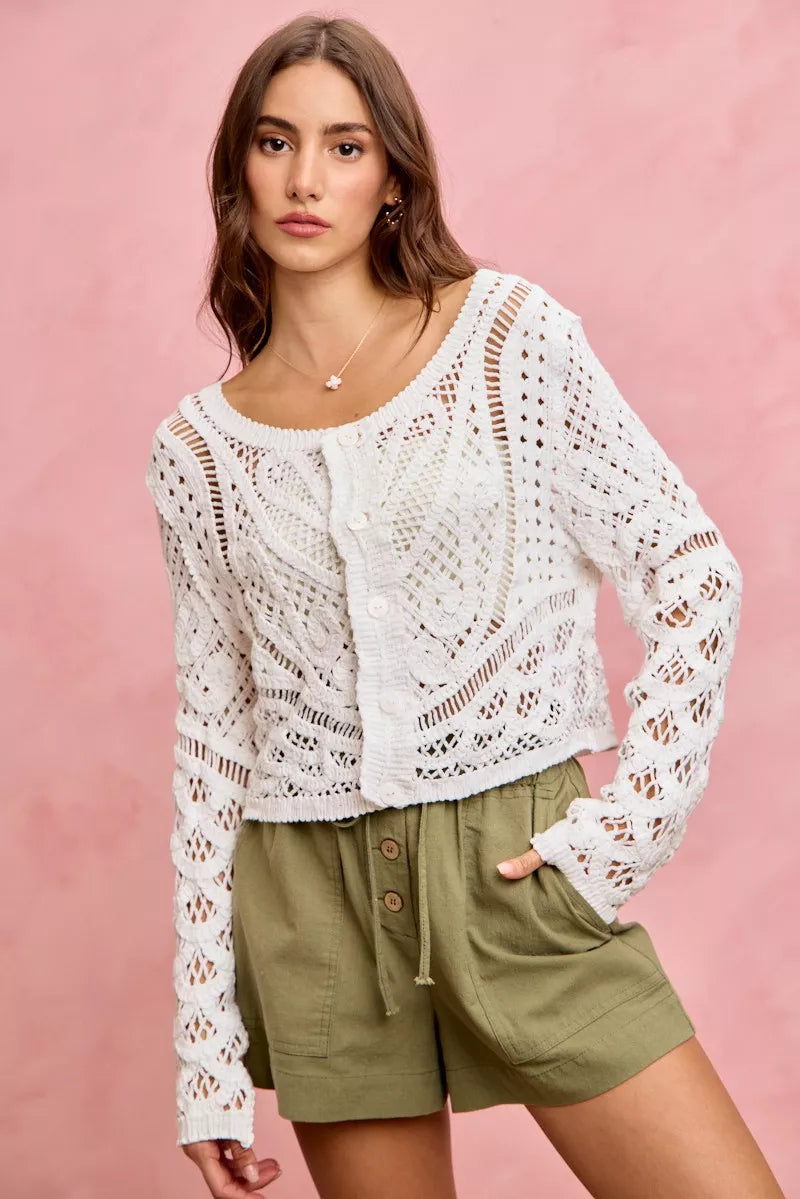 Women's Paper Bag Twill Shorts with Drawstring