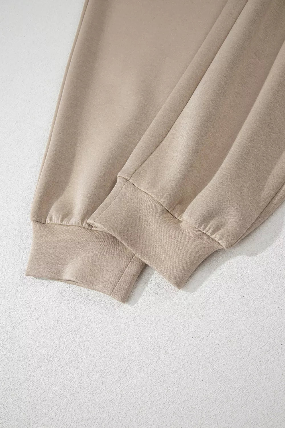 Solid Taupe Zip Front Short Sleeve Collared Jumpsuit