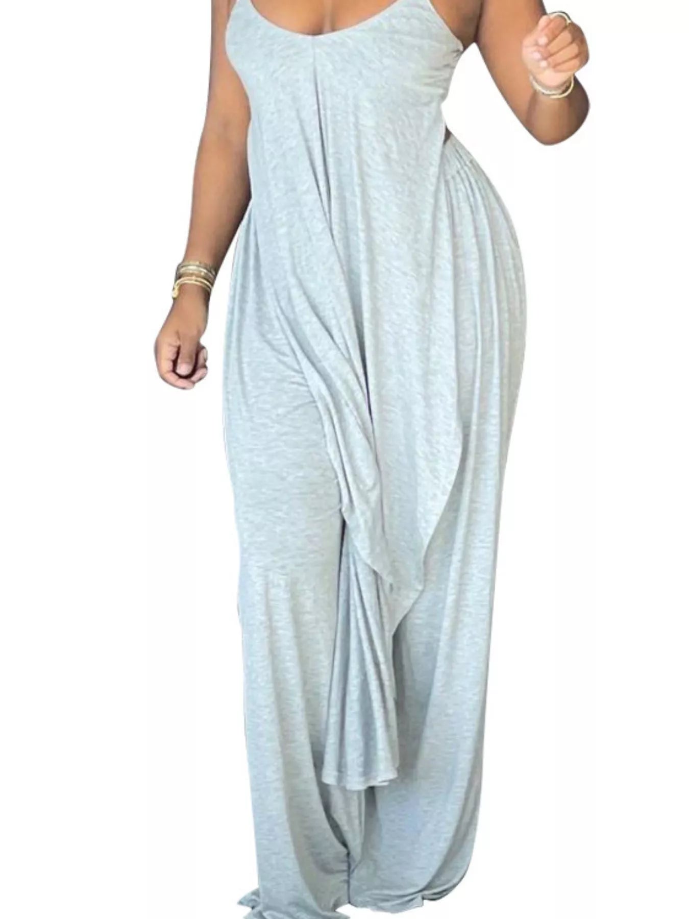 Yellow Asymmetrical Cami Top and Wide Leg Pants Set