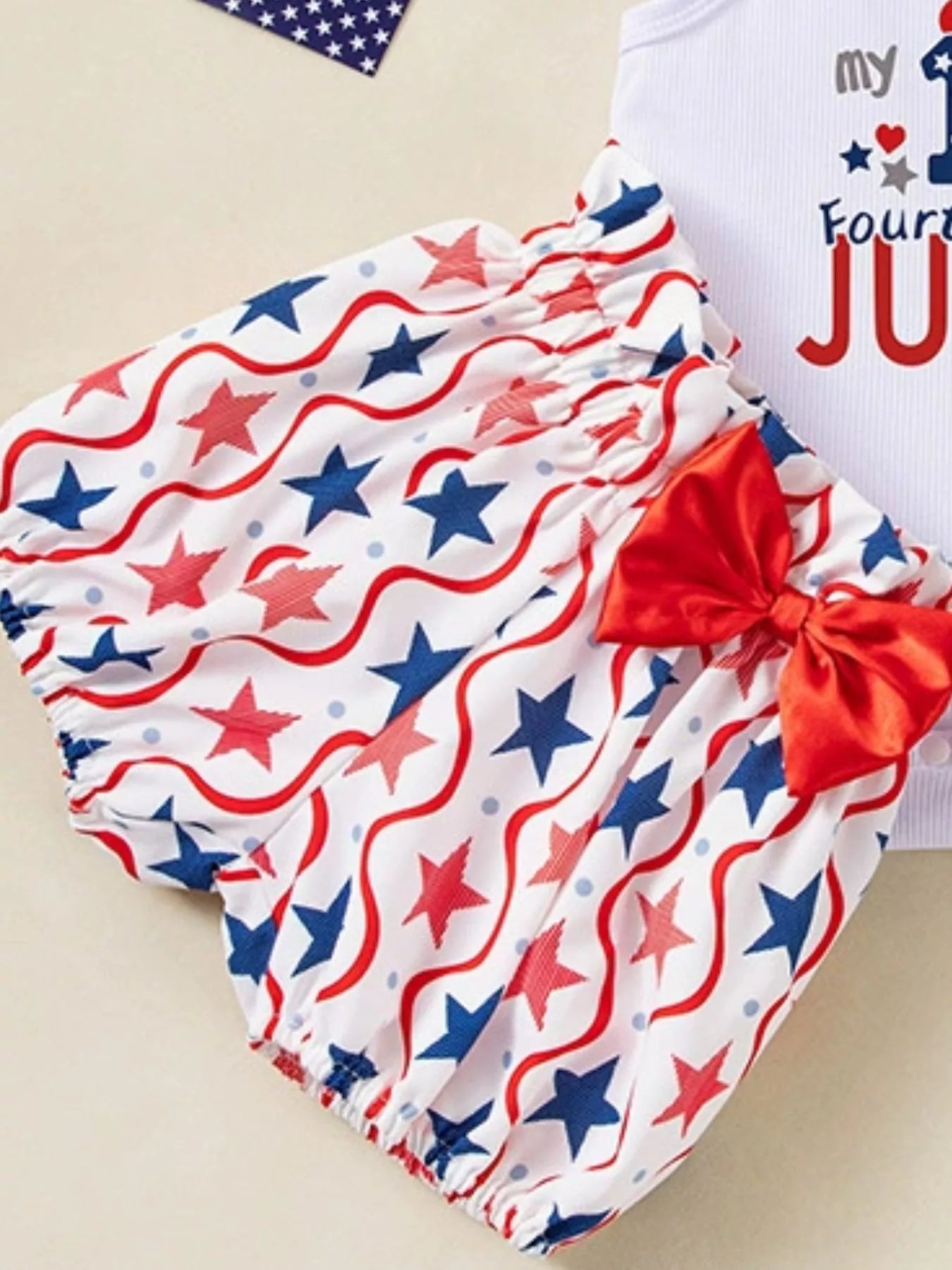 Baby Girls 3-Piece Patriotic First July Outfit Set