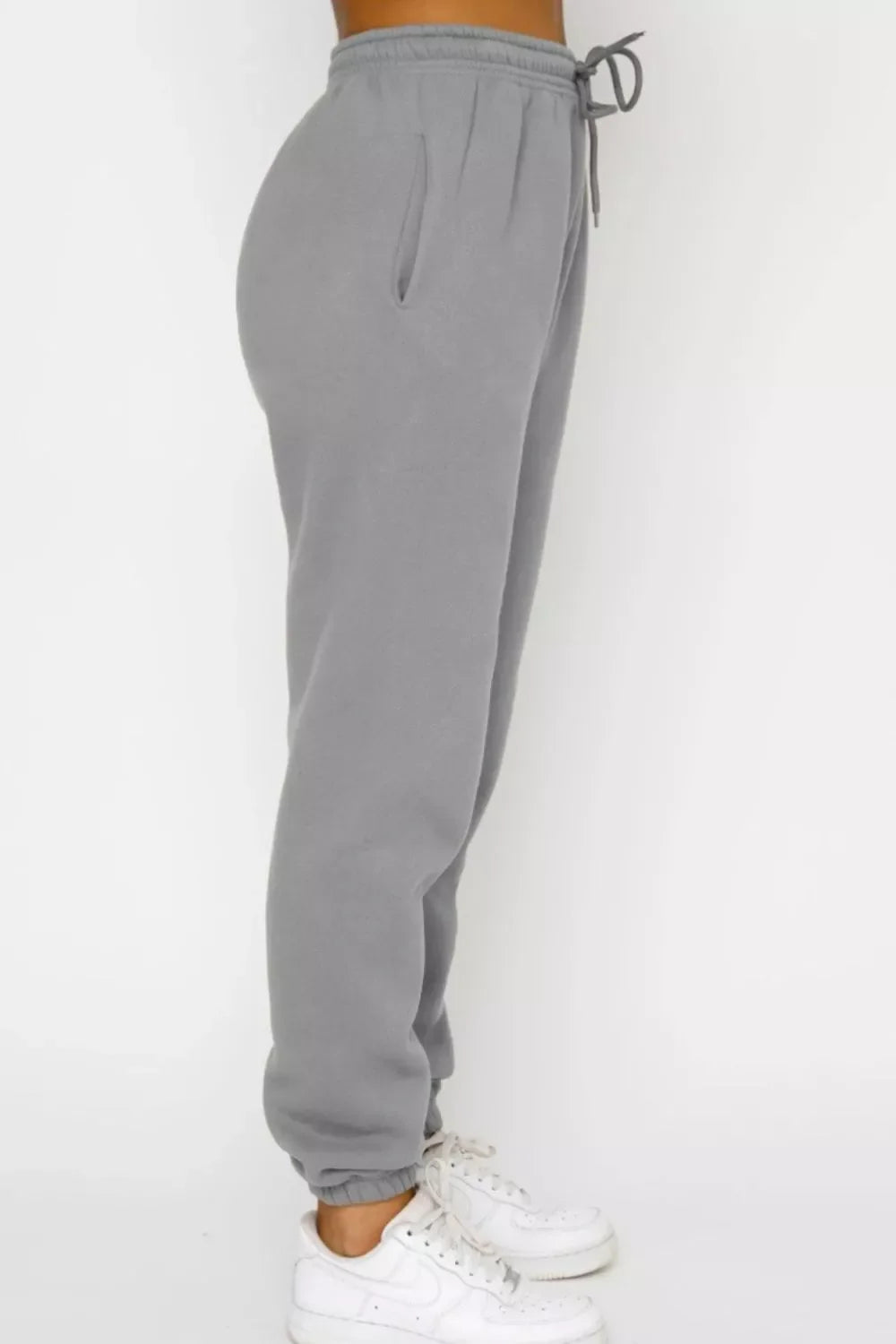 Women's Chocolate Brown Round Neck Sweatshirt and Joggers Set