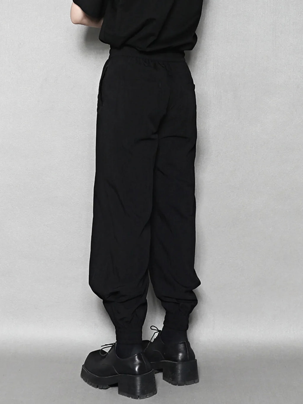 Men's Relaxed Fit Drawstring Ankle Cuffed Pants