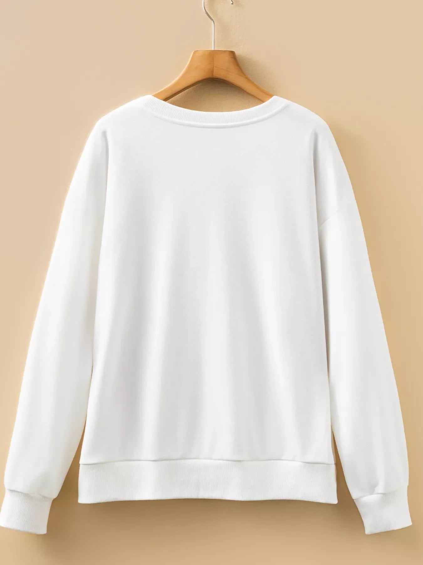 White MERRY Christmas Plaid Lettering Sweatshirt