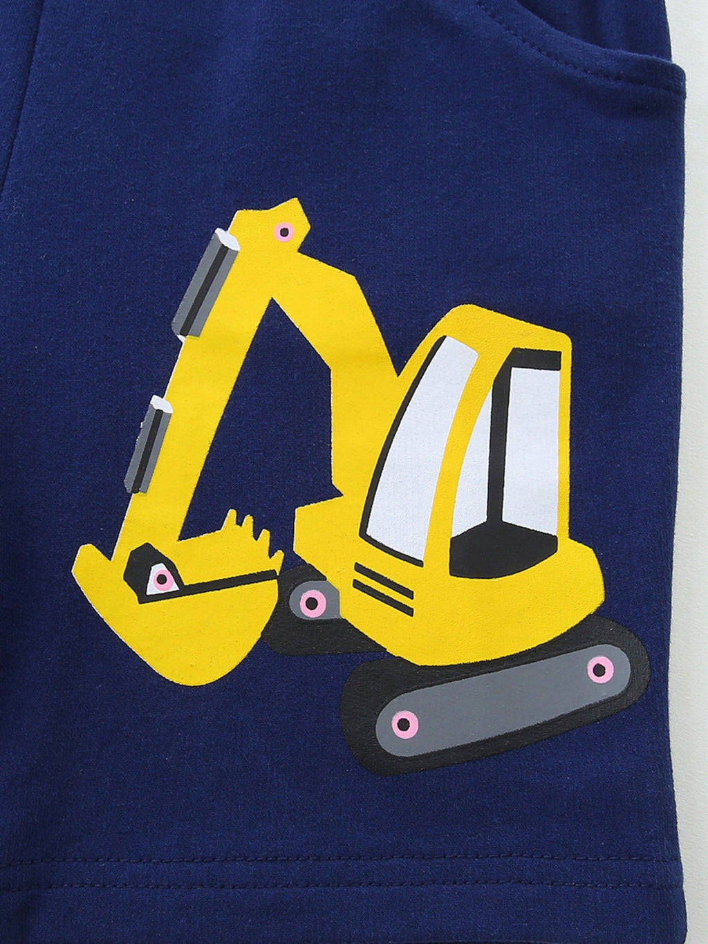 Children's Excavator Print Drawstring Shorts