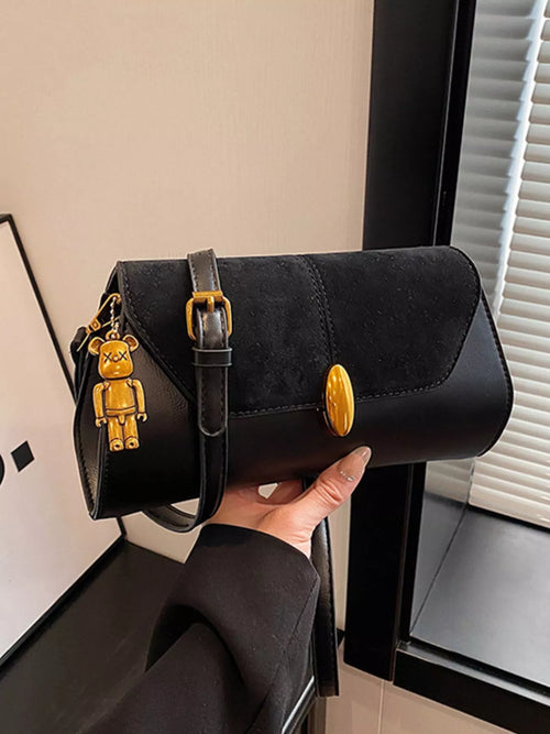 Adjustable Strap Flap Crossbody Bag