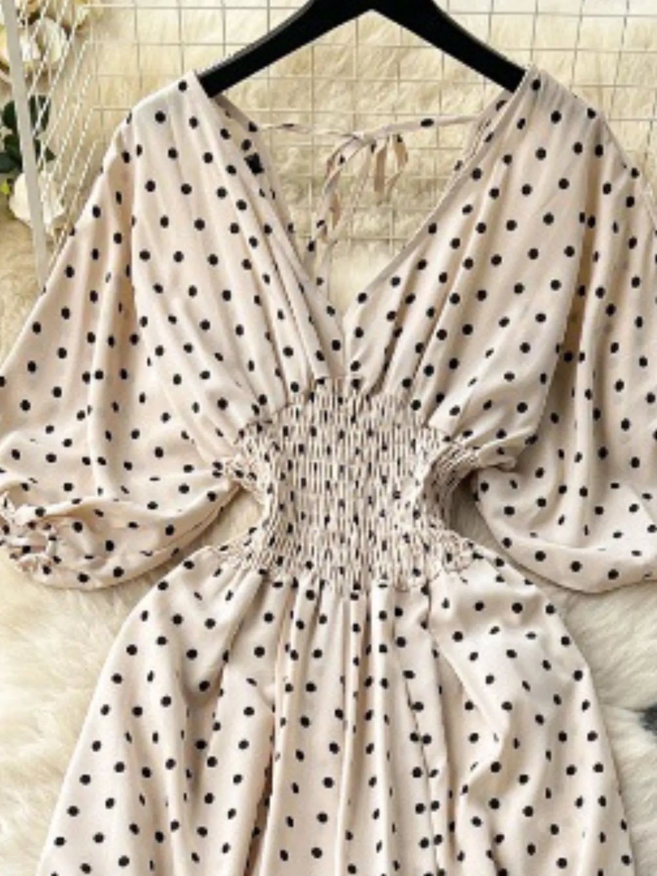 Yellow Floral Print Smocked V-Neck Wide Leg Jumpsuit