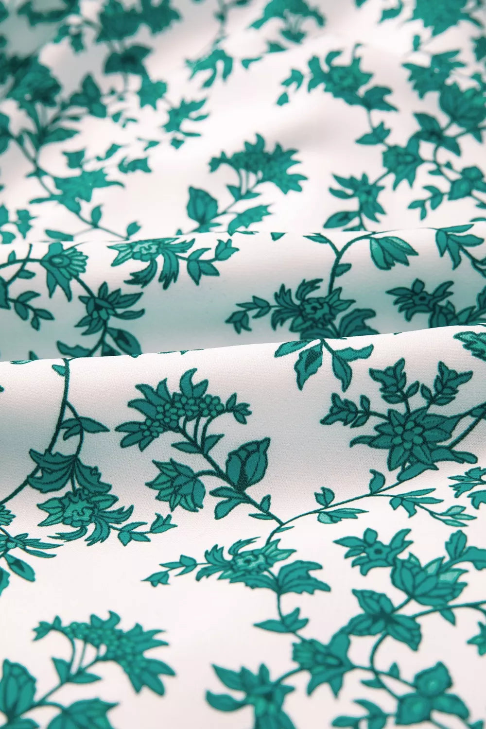 Green Floral Print Shirred Cami Maxi Dress for Summer