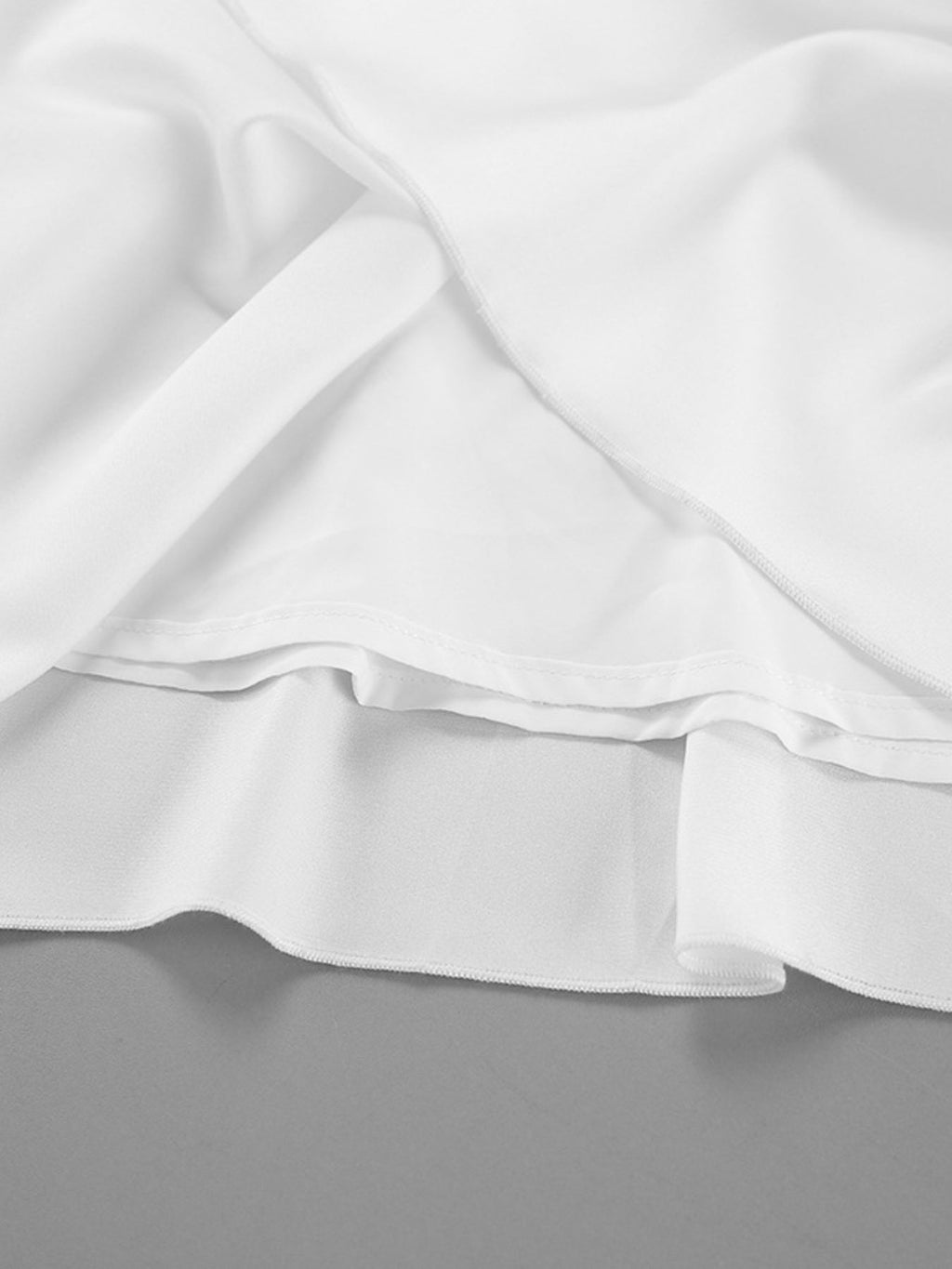 White Satin Maxi Skirt with Elastic Waist