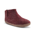 Women's Classic Boot in Bordeaux Leather and Wool