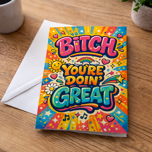 B--ch You're Doin Great Card