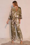 Dreaming Lily Satin Cape Jumpsuit