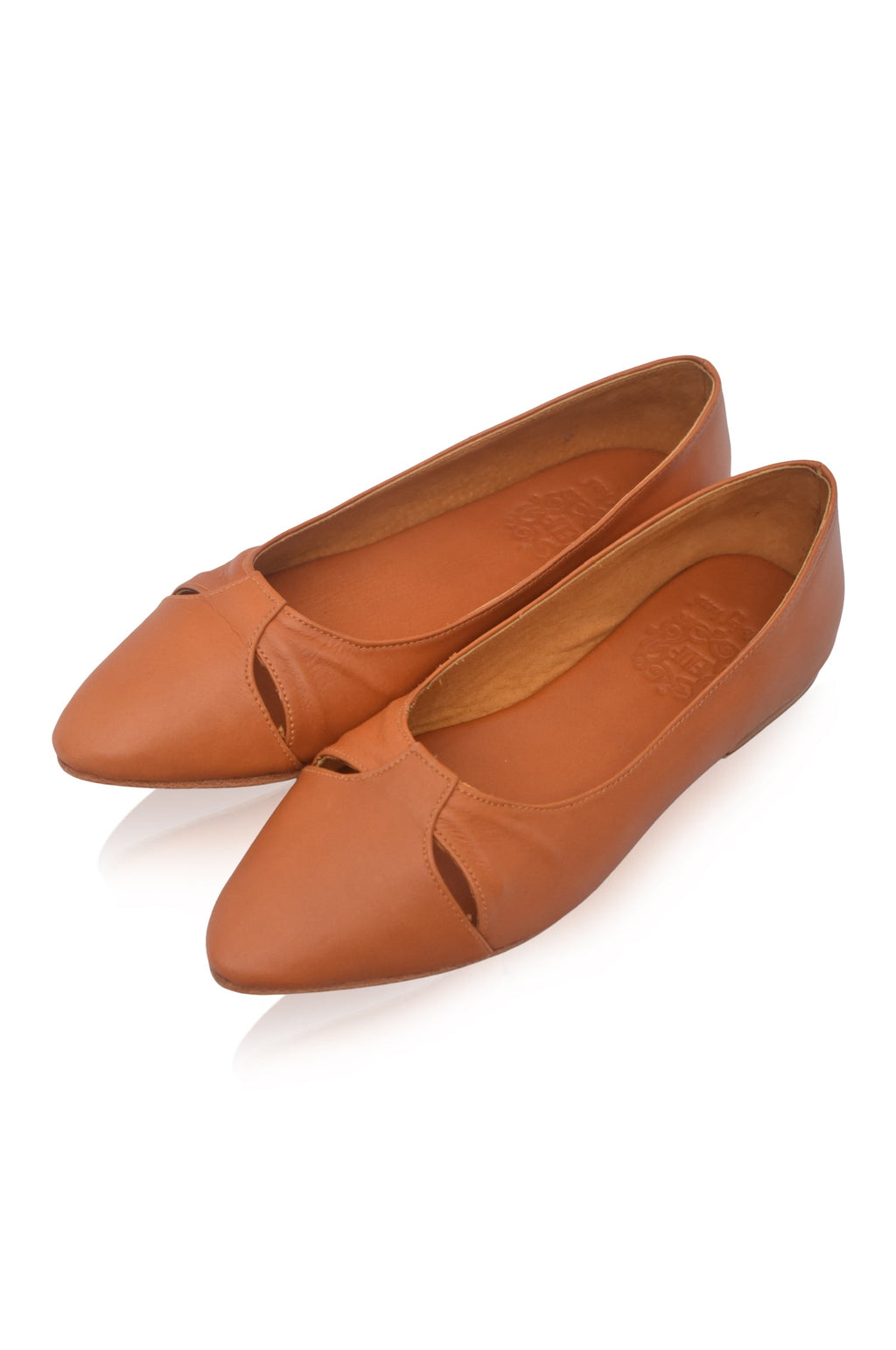 Siren Pointed Toe Leather Flats