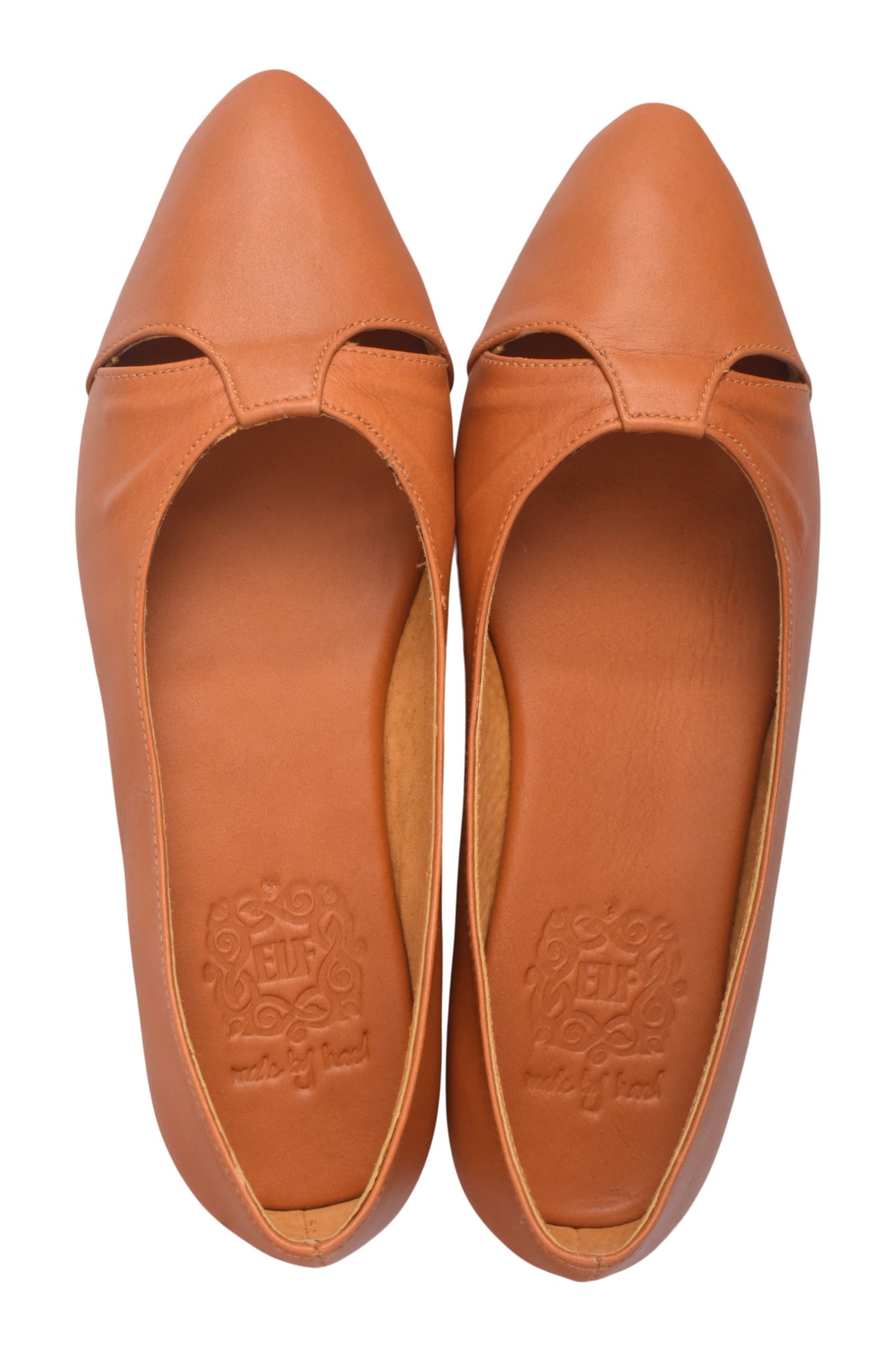 Siren Pointed Toe Leather Flats