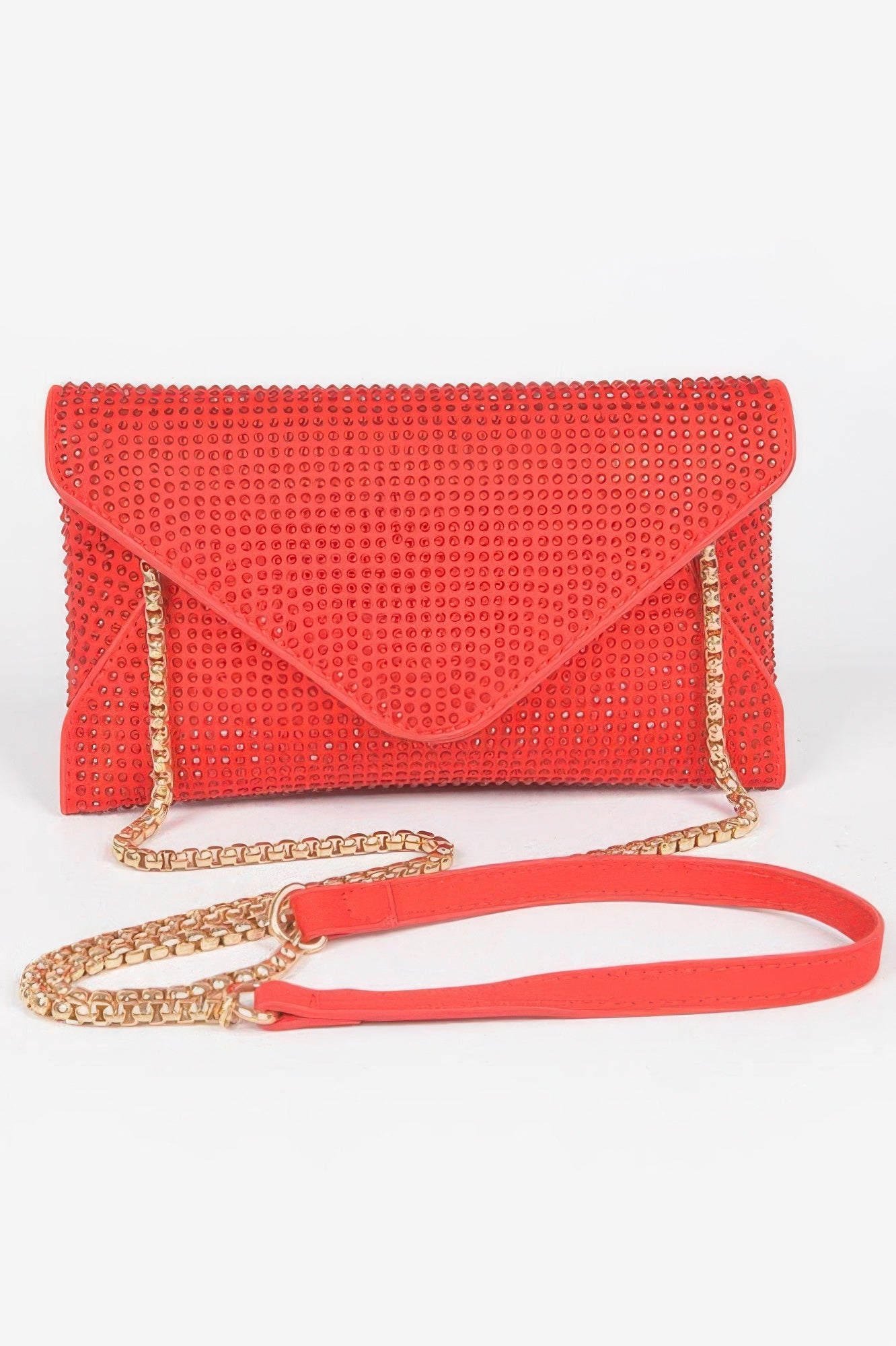 Hot Fix Rhinestones Envelope Clutch