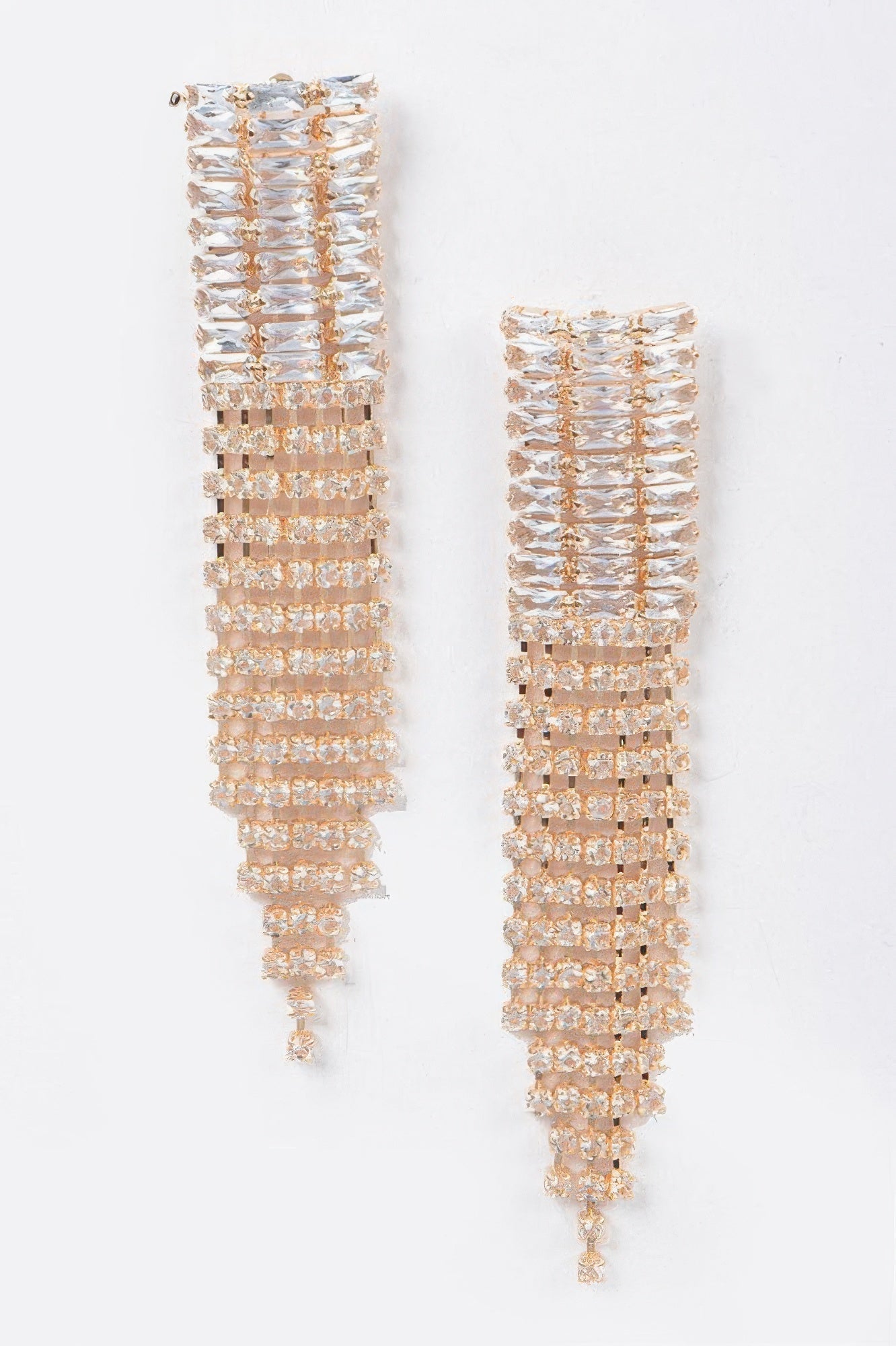Cubic And Stone Fringe Earring