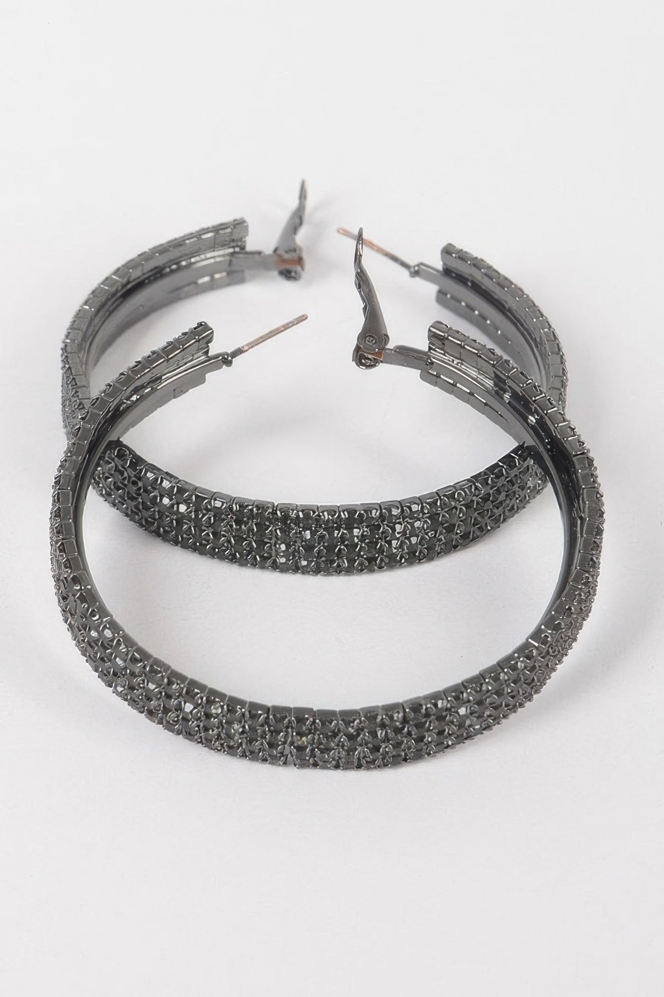 Rhinestone Hoop Earring
