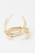 Cubic Rhinestone Hoop Earrings