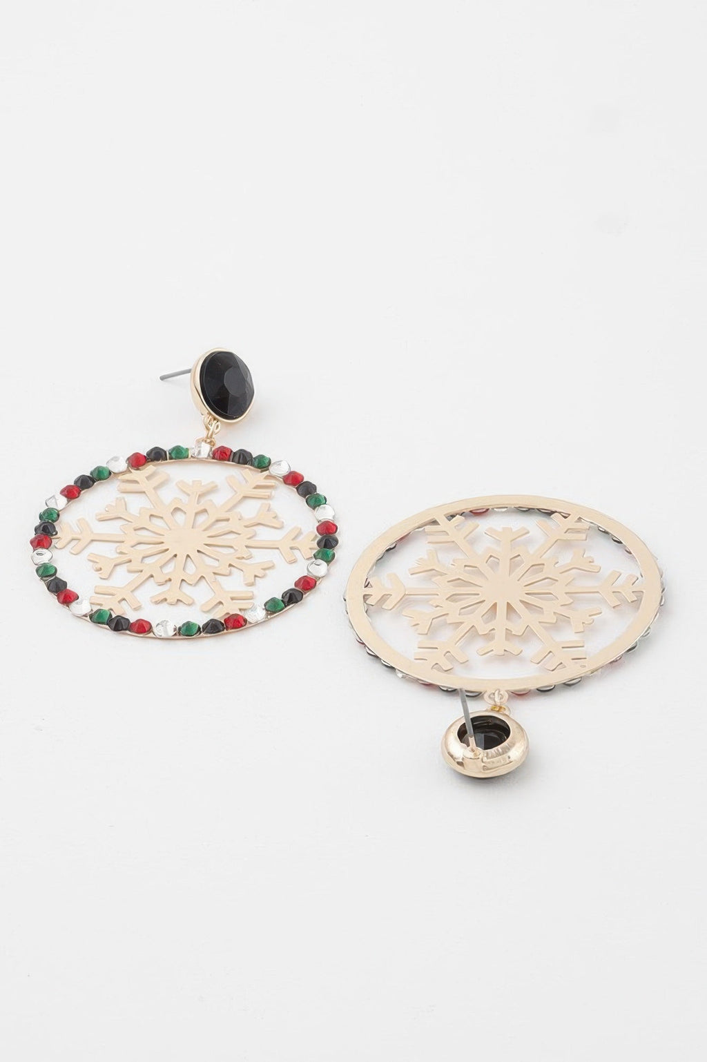 Jeweled Snowflake Earrings