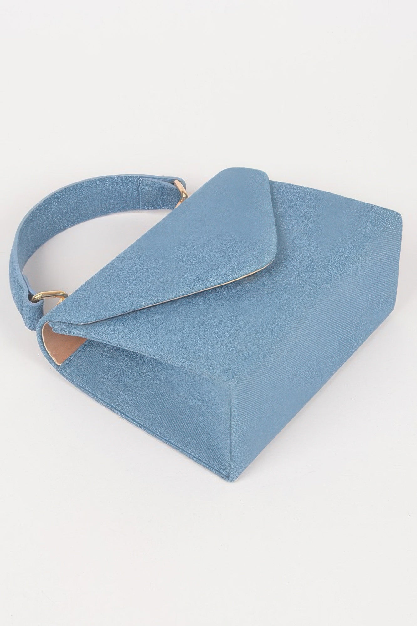 Denim Top Handle Crossbody Bag
