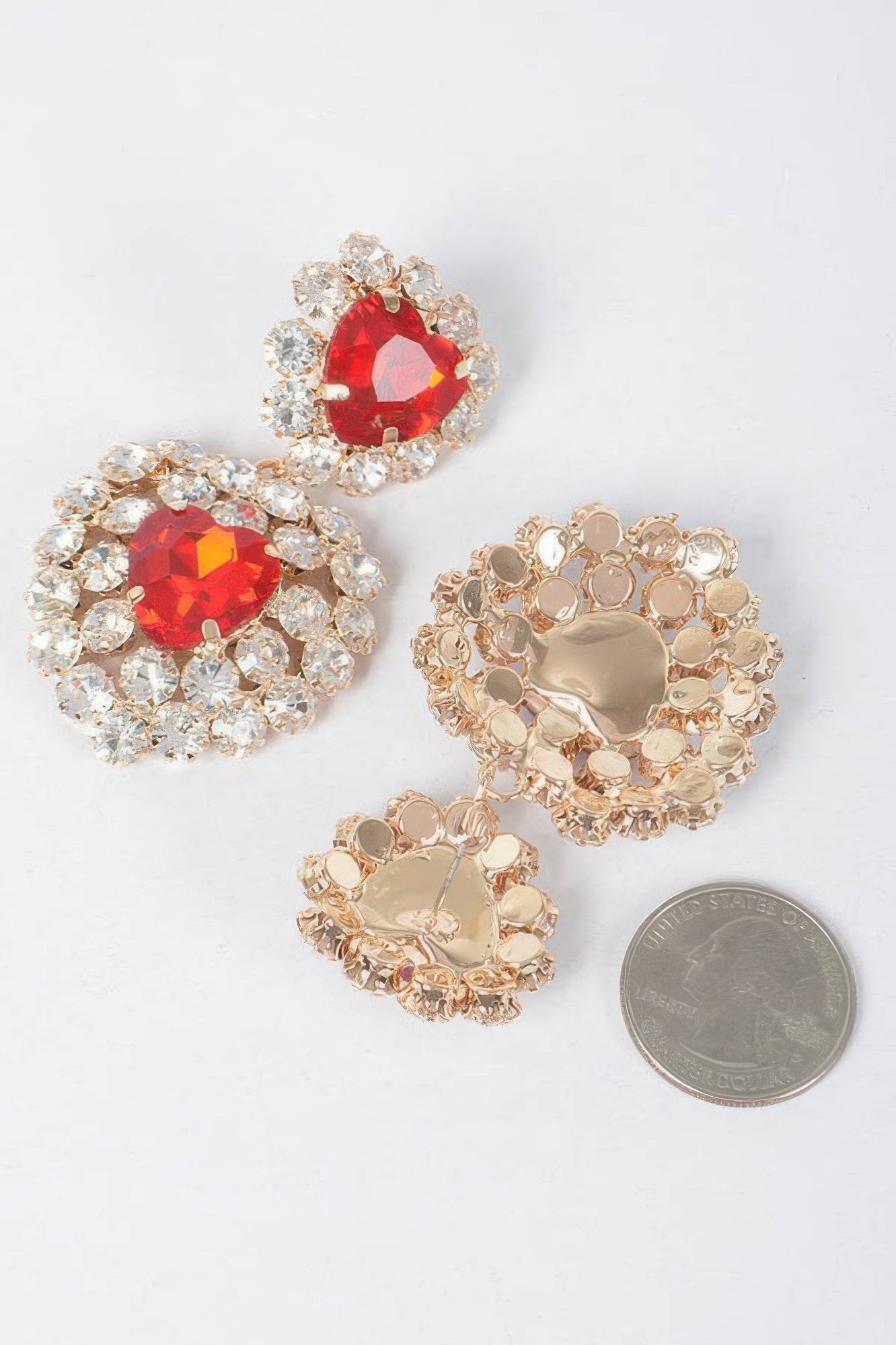 Heart Shape Stone Earring