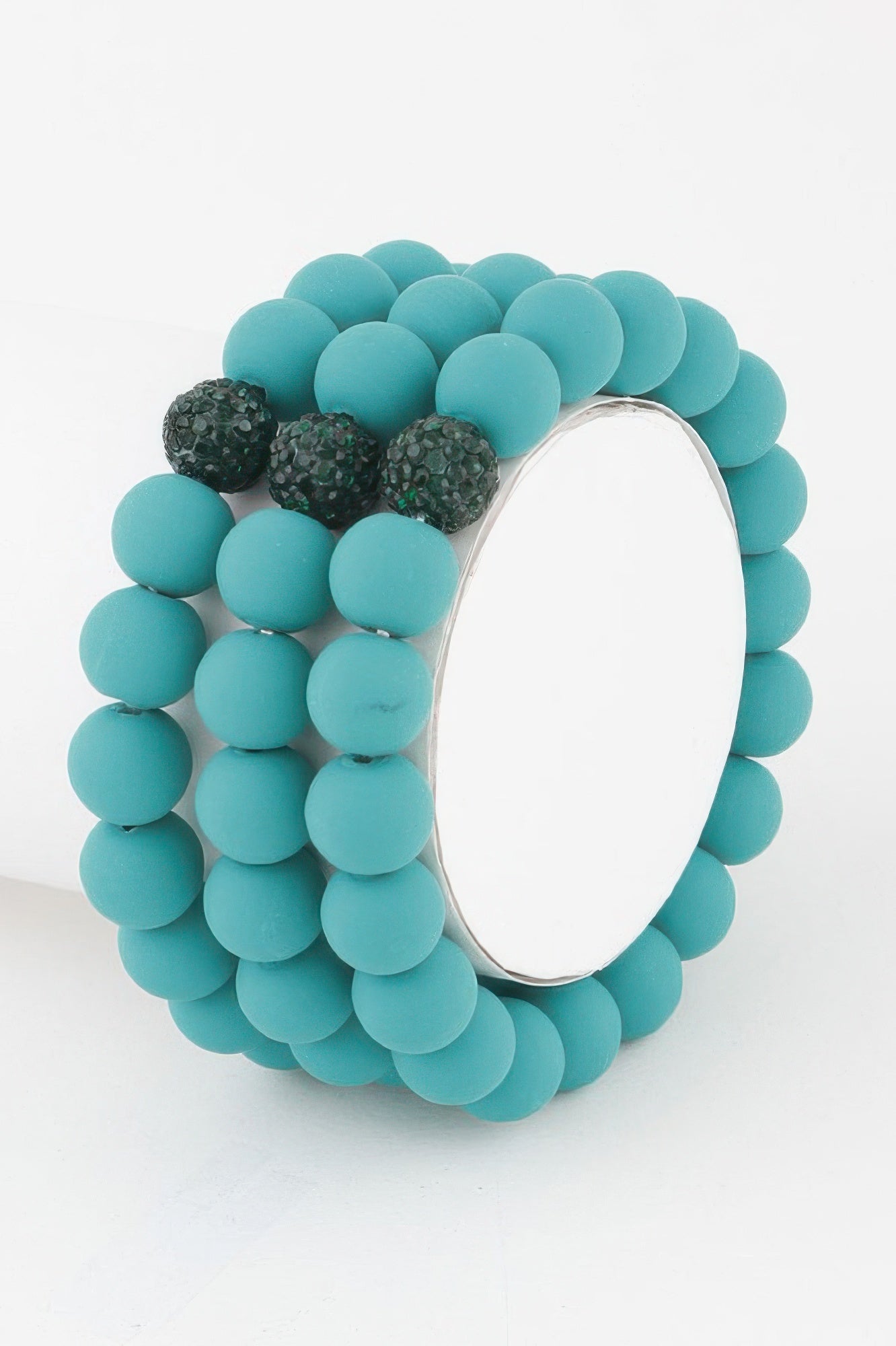 Glitter Clay Bead Bracelet