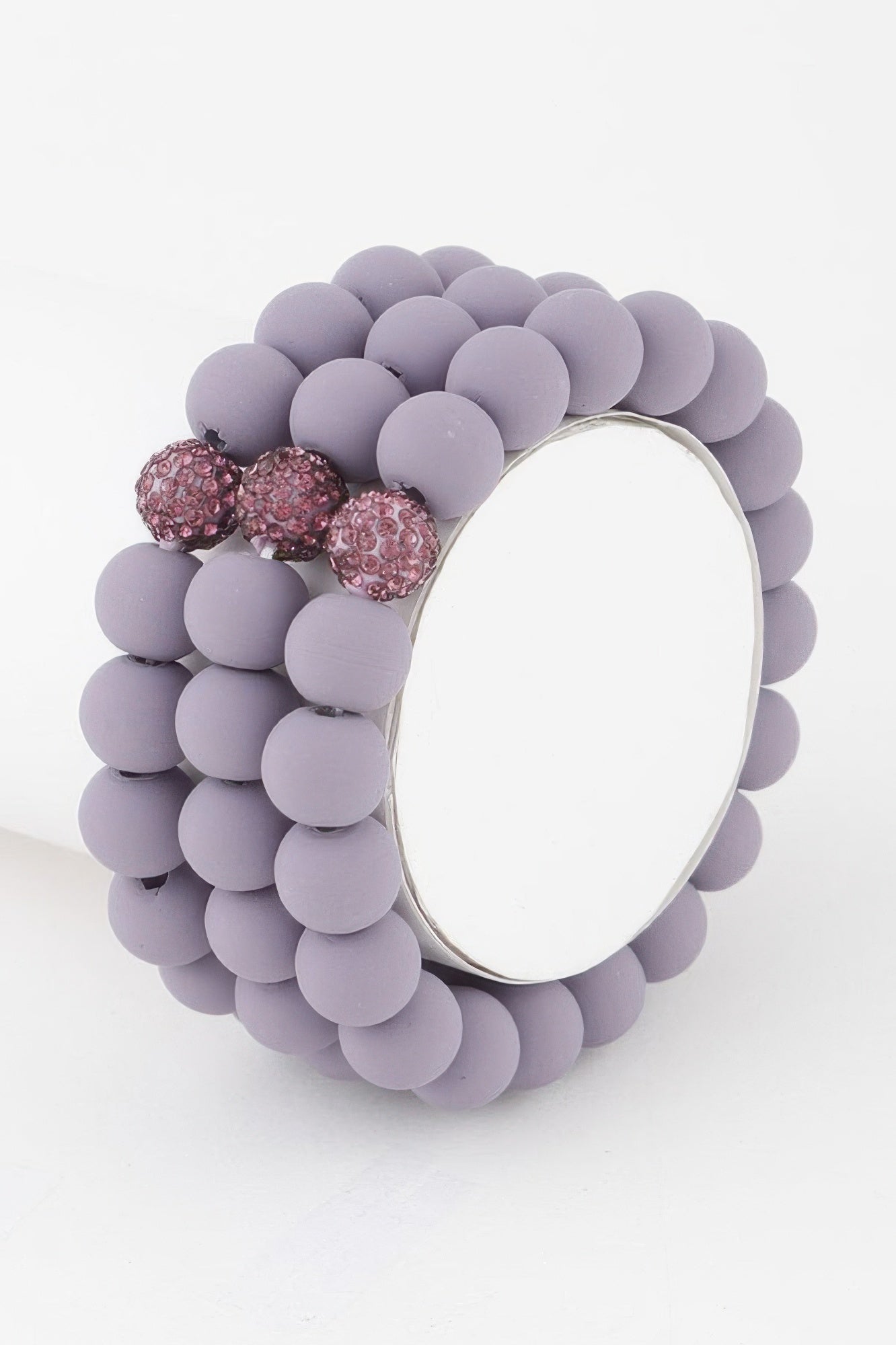 Glitter Clay Bead Bracelet