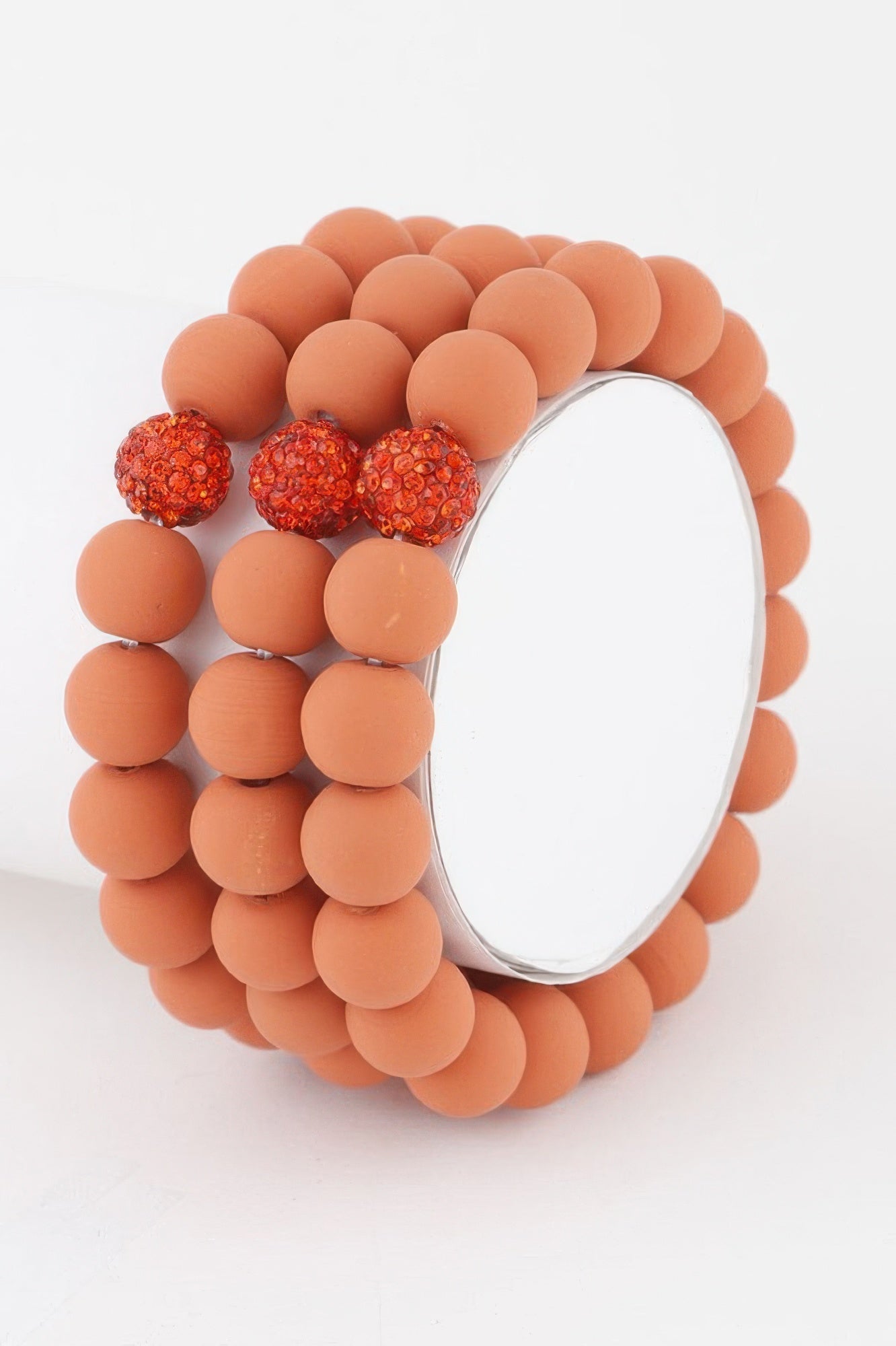 Glitter Clay Bead Bracelet