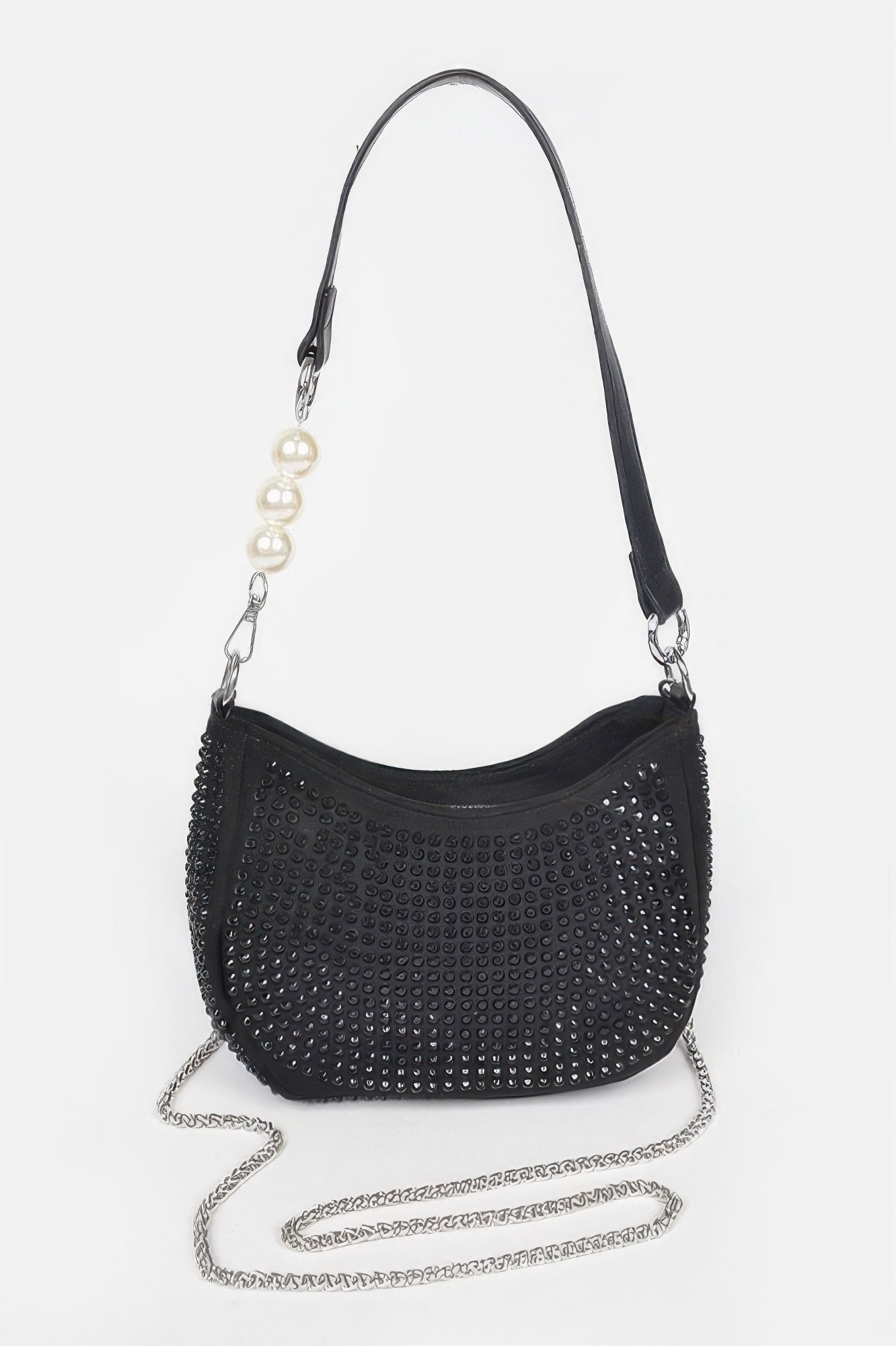 Hotfix Micro Suede Crossbody Bag
