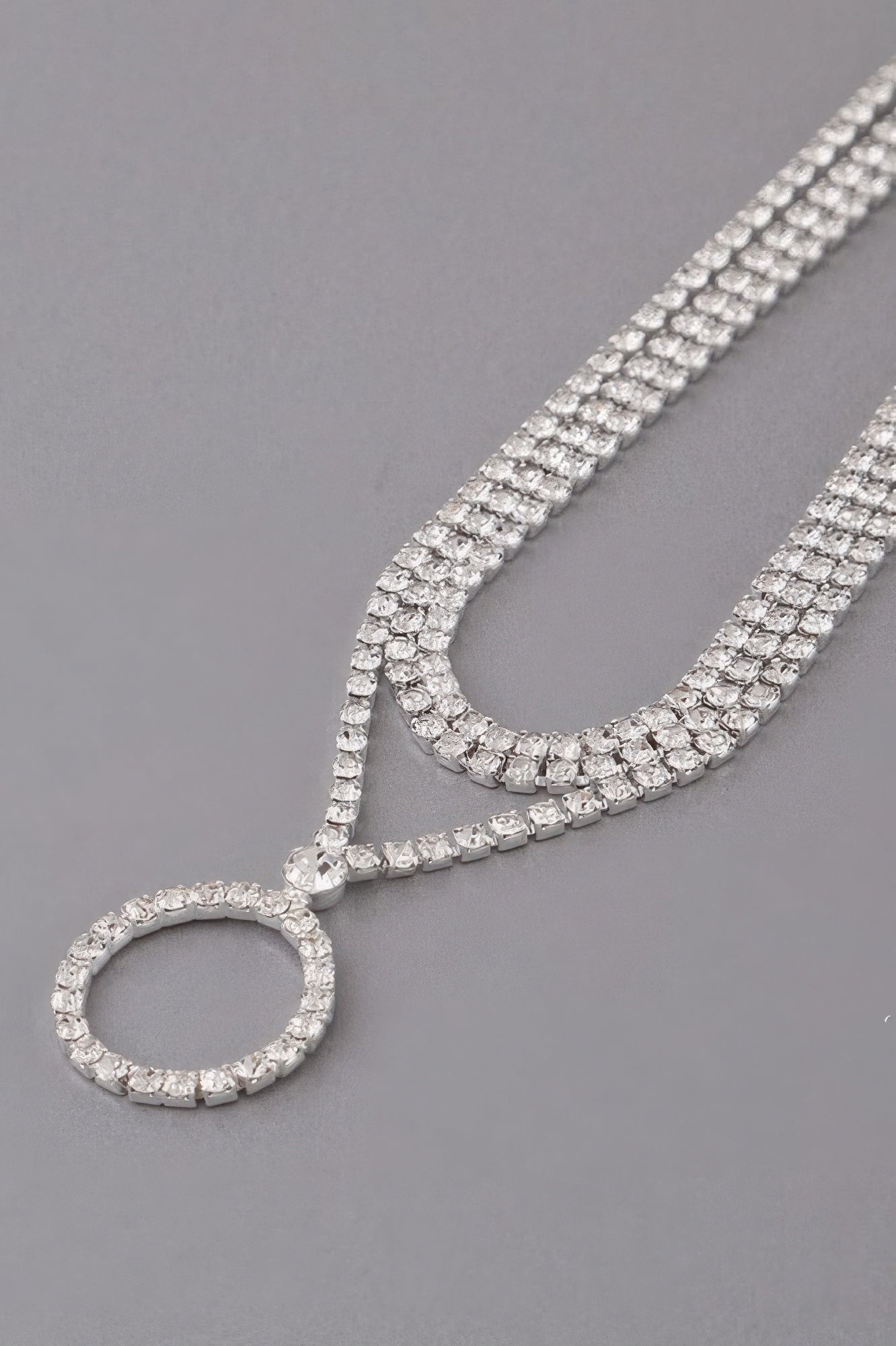 Jeweled Circle Choker Necklace