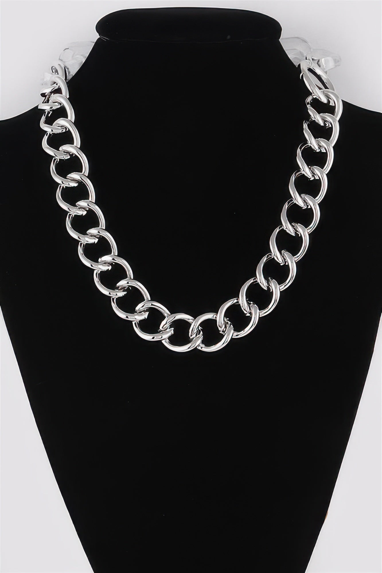 Clear Double Chain Necklace