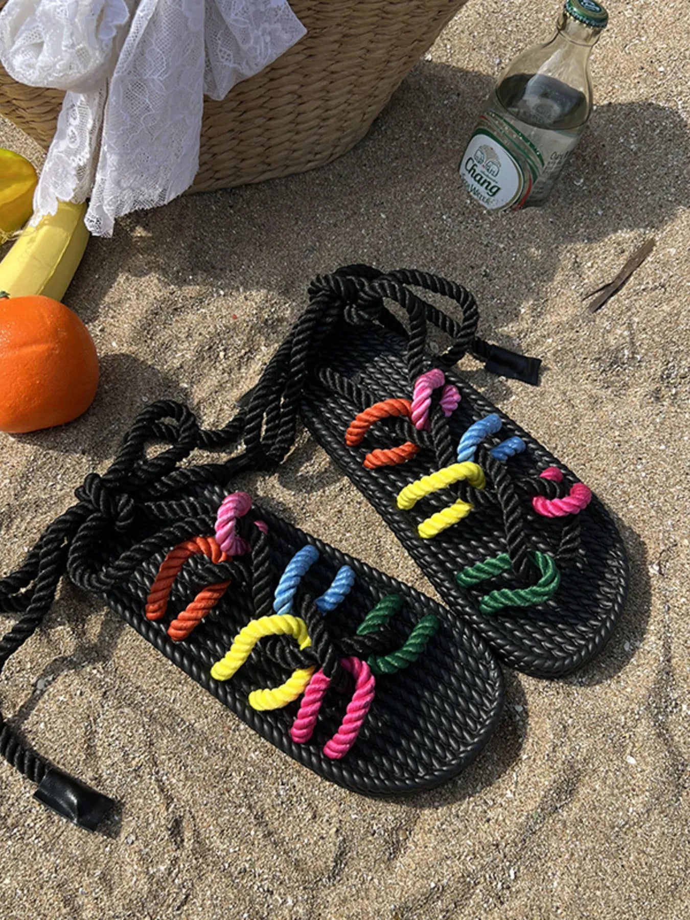 Colorful Rope Woven Sandals