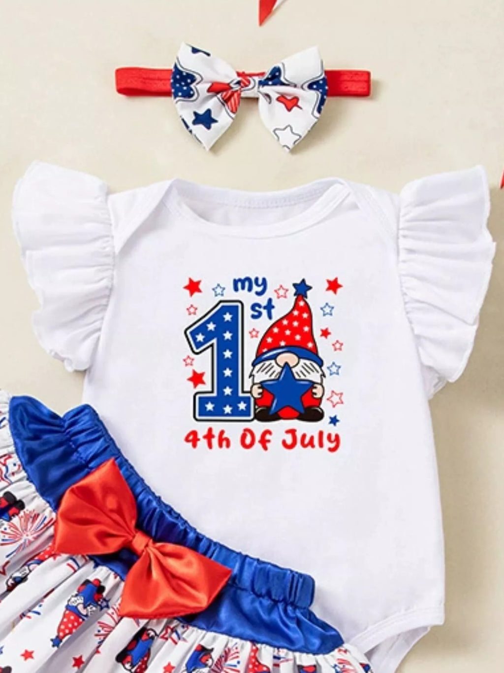 Baby Girls My First 4th of July Outfit Set Patriotic Tutu