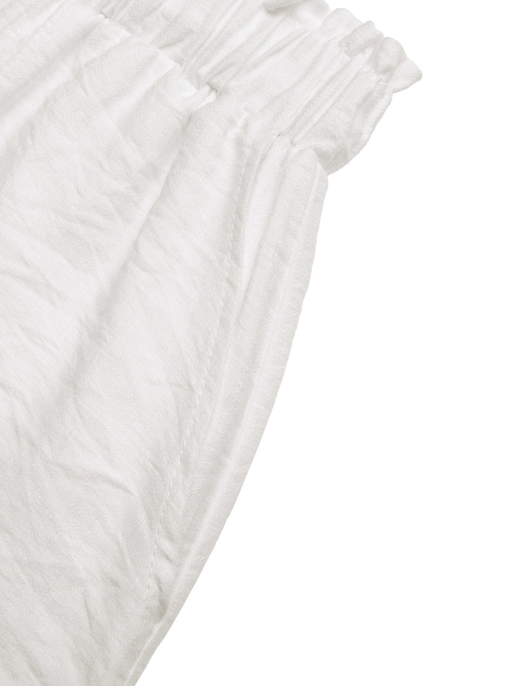 White Lace Trim Drawstring Waist Casual Summer Shorts