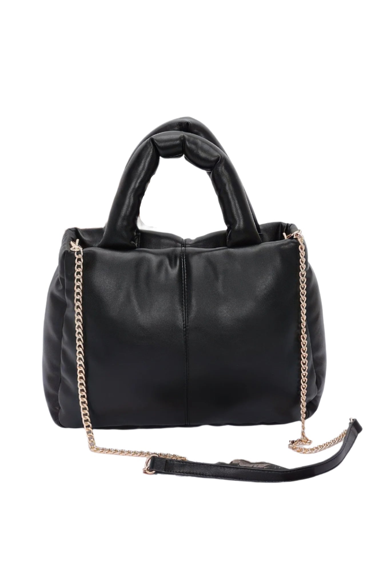Faux Leather Padded Tote Bag