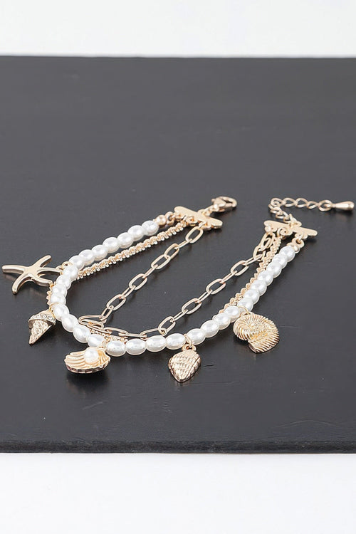 At The Beach Multi Charm Bracelet