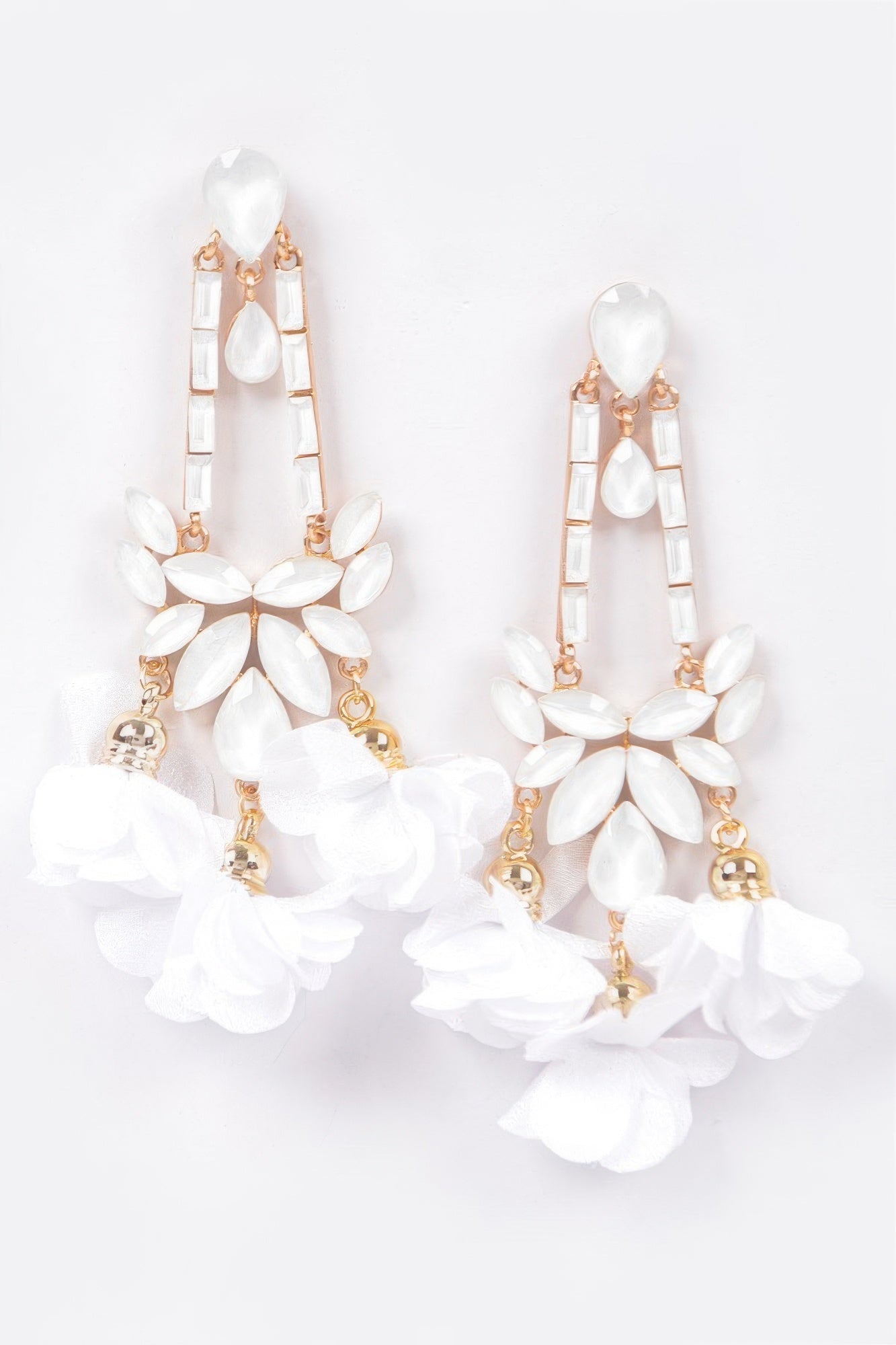 Flower Rhinestone Earrings