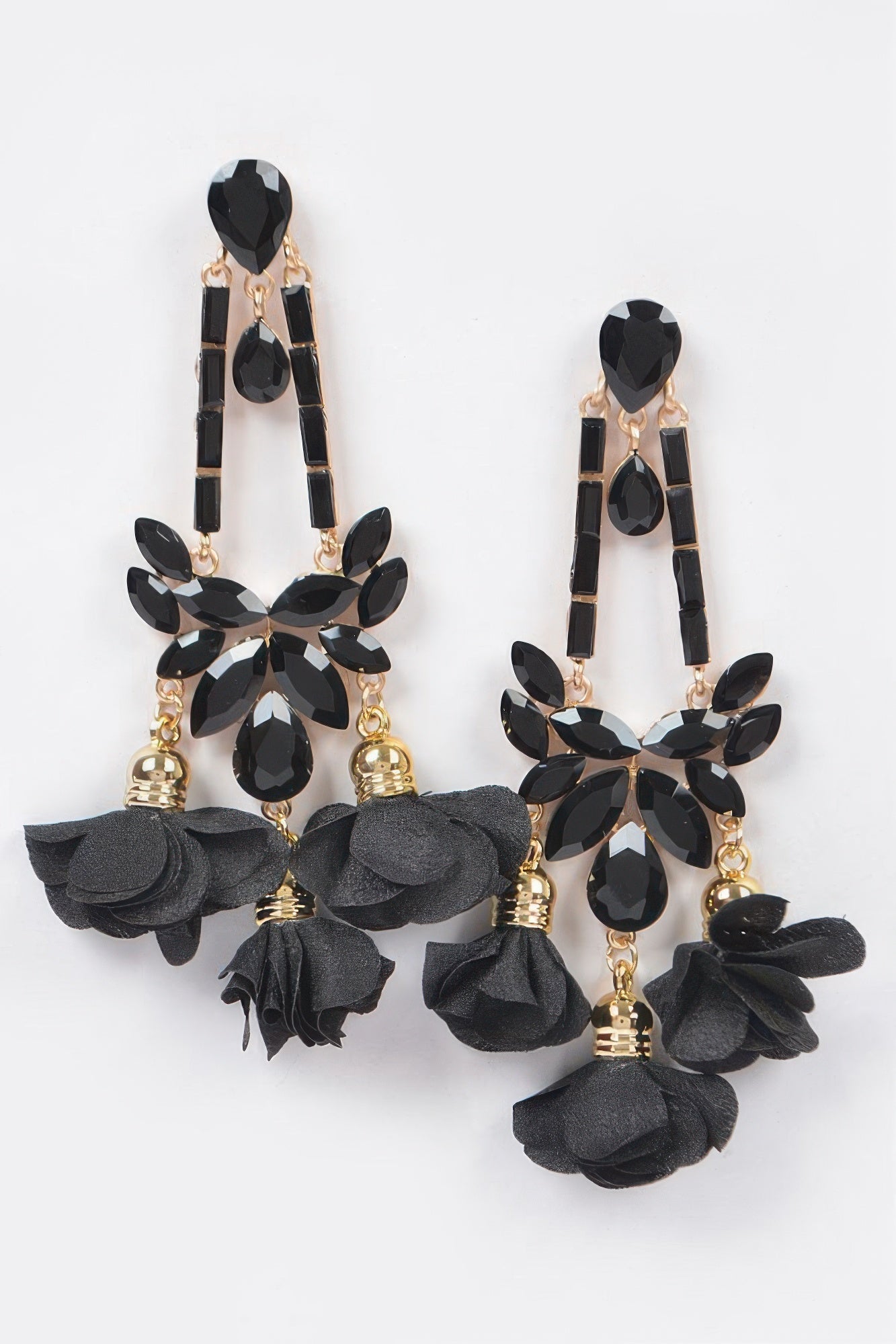 Flower Rhinestone Earrings