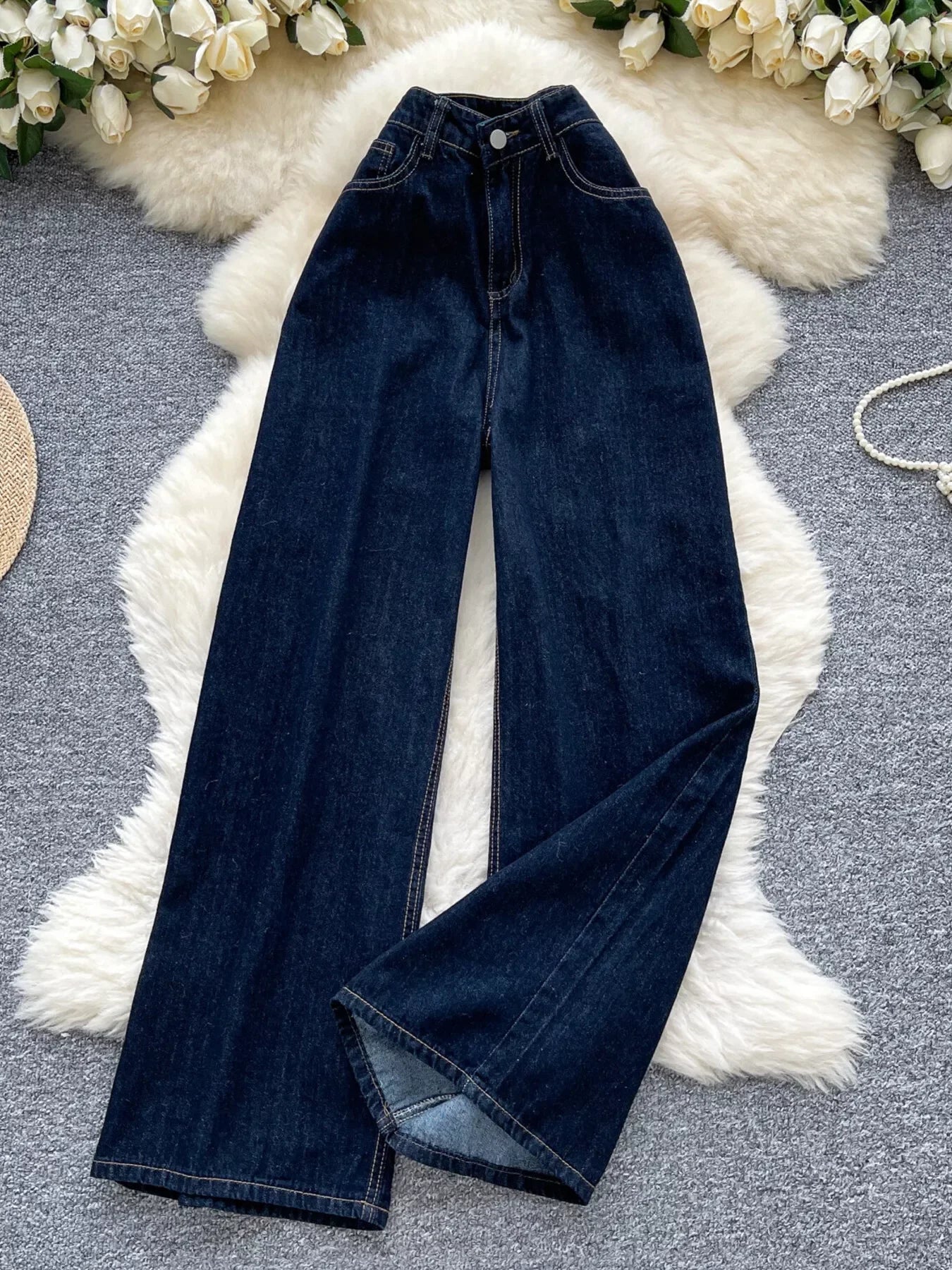 High Waist Wide Leg Jeans