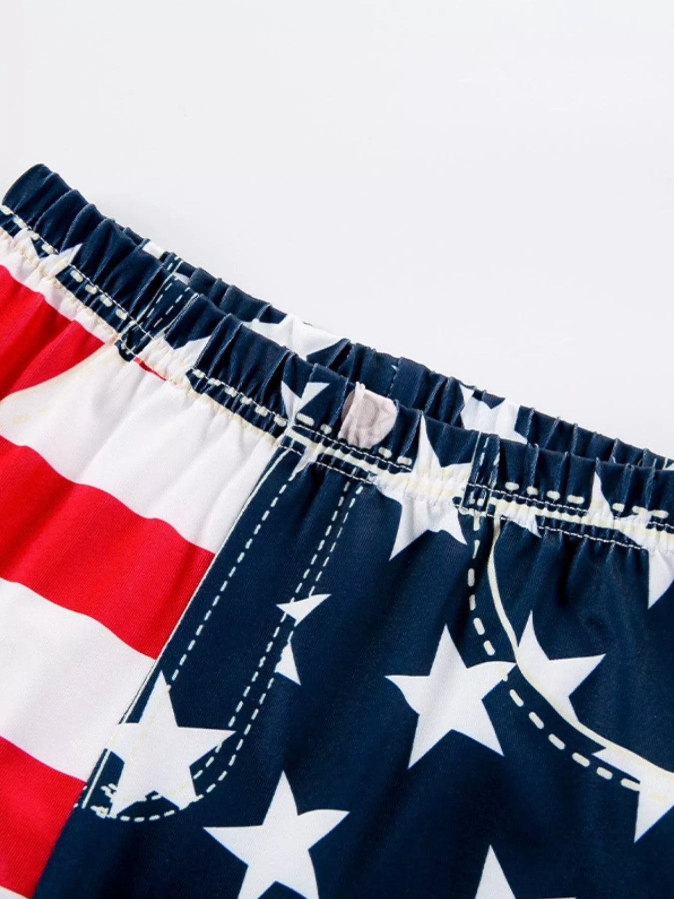 Girls Patriotic Freedom Ruffle Tank and Bell Bottom Pants Set
