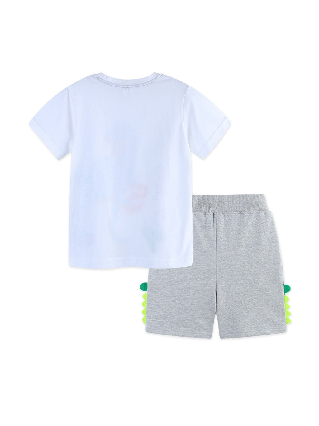 Boys Dinosaur Graphic T-Shirt and Drawstring Shorts Set