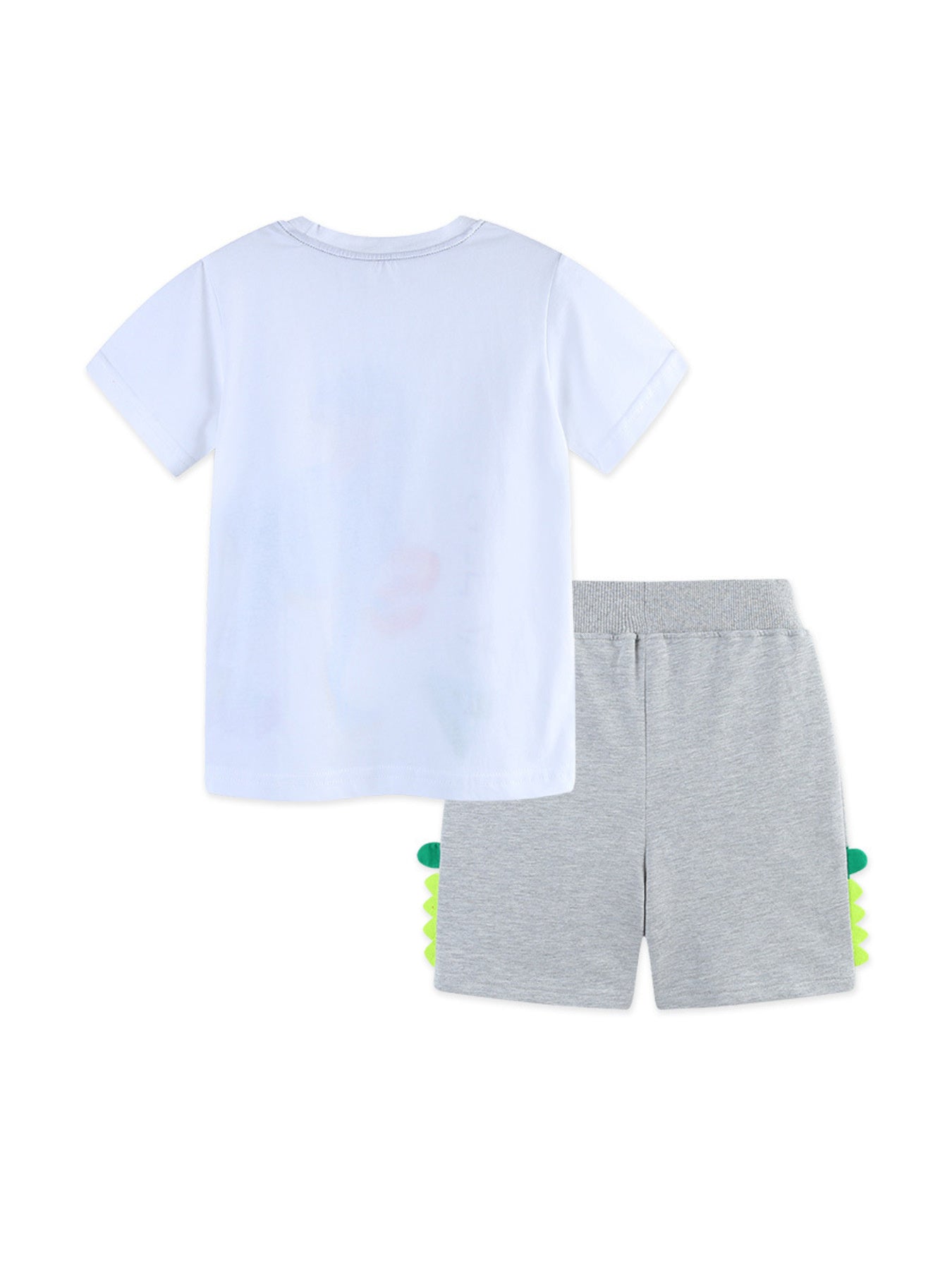 Boys Dinosaur Graphic T-Shirt and Drawstring Shorts Set