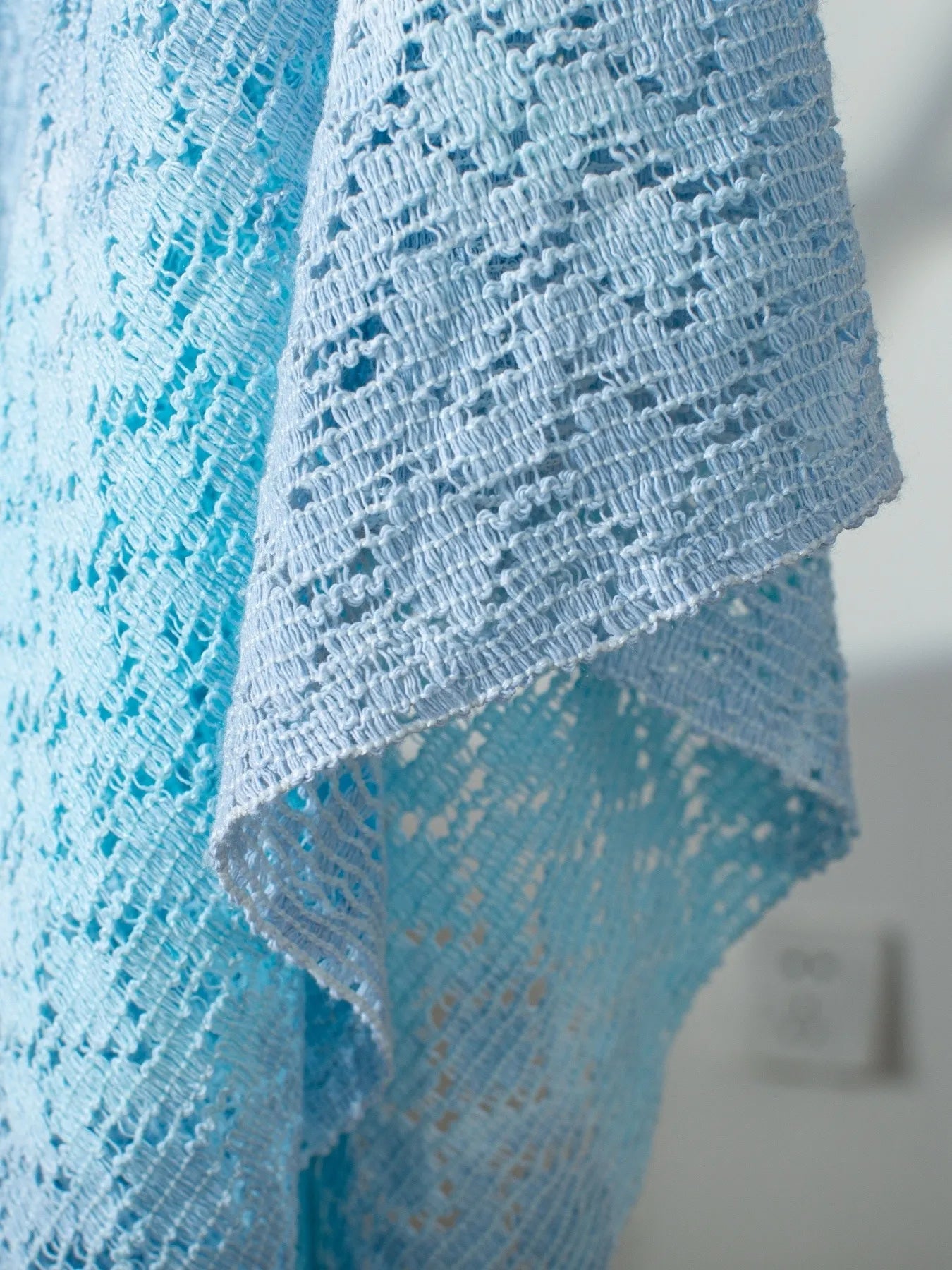 Openwork Tassel Gradient Knit Cover Up