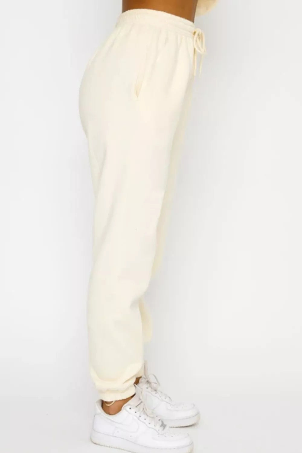 Women's Chocolate Brown Round Neck Sweatshirt and Joggers Set