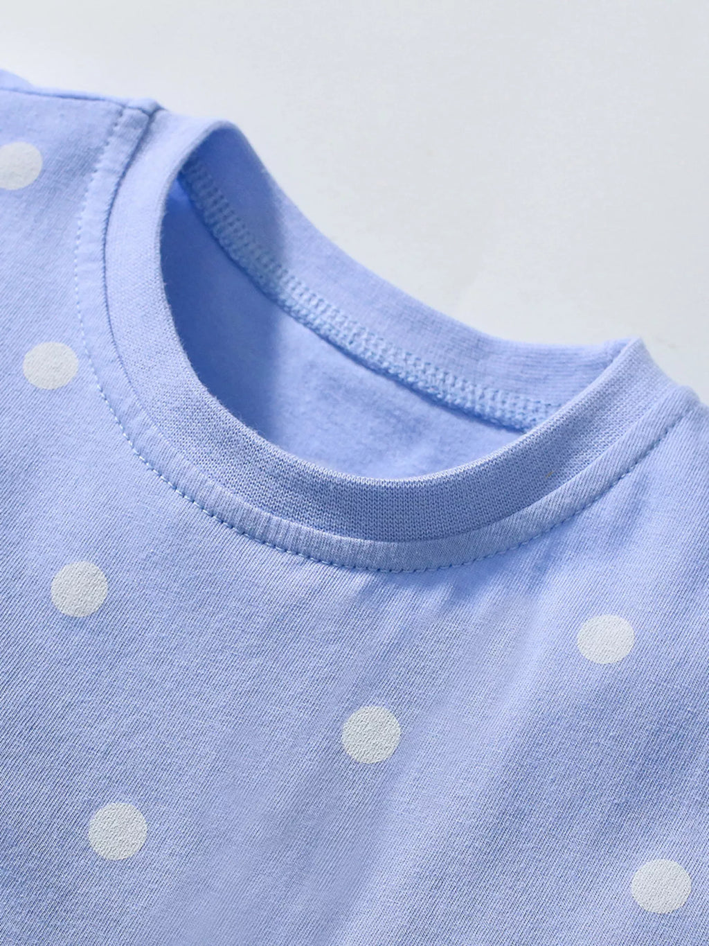 Yellow Polka Dot Pineapple Applique Tee and Shorts Set